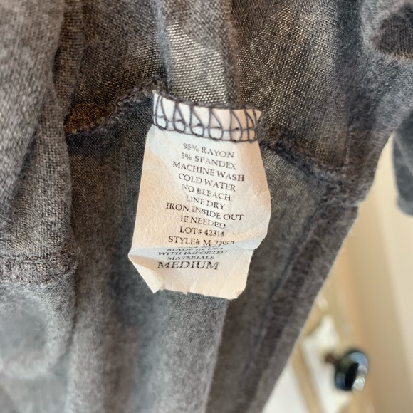 Dark Grey Open Cardigan - Picture 8 of 8